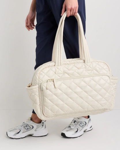 Transit Quilted Duffle Bag - One Size / Taupe Brown