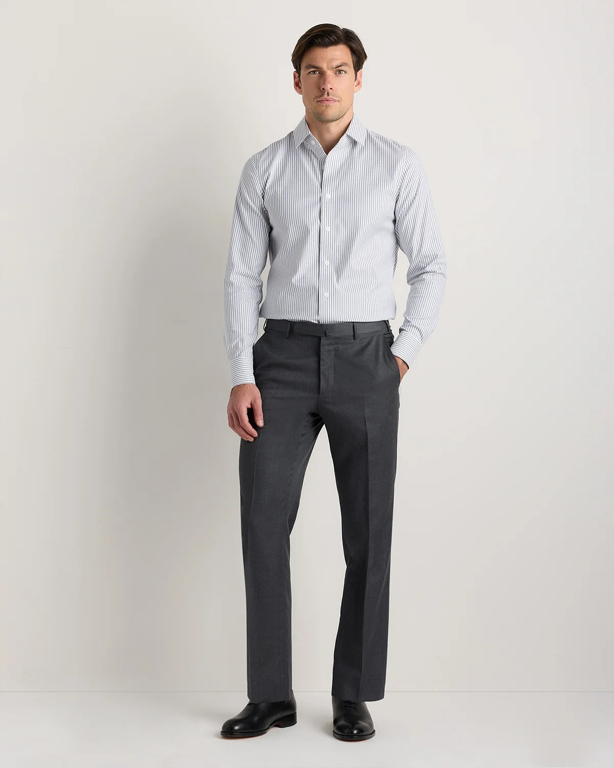 Organic Cotton Oxford Non-Iron Dress Shirt - S / Pale Blue