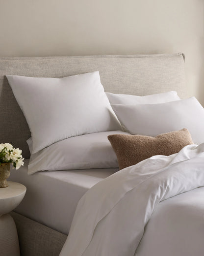 Organic Crisp Percale Sham Set - Standard / White