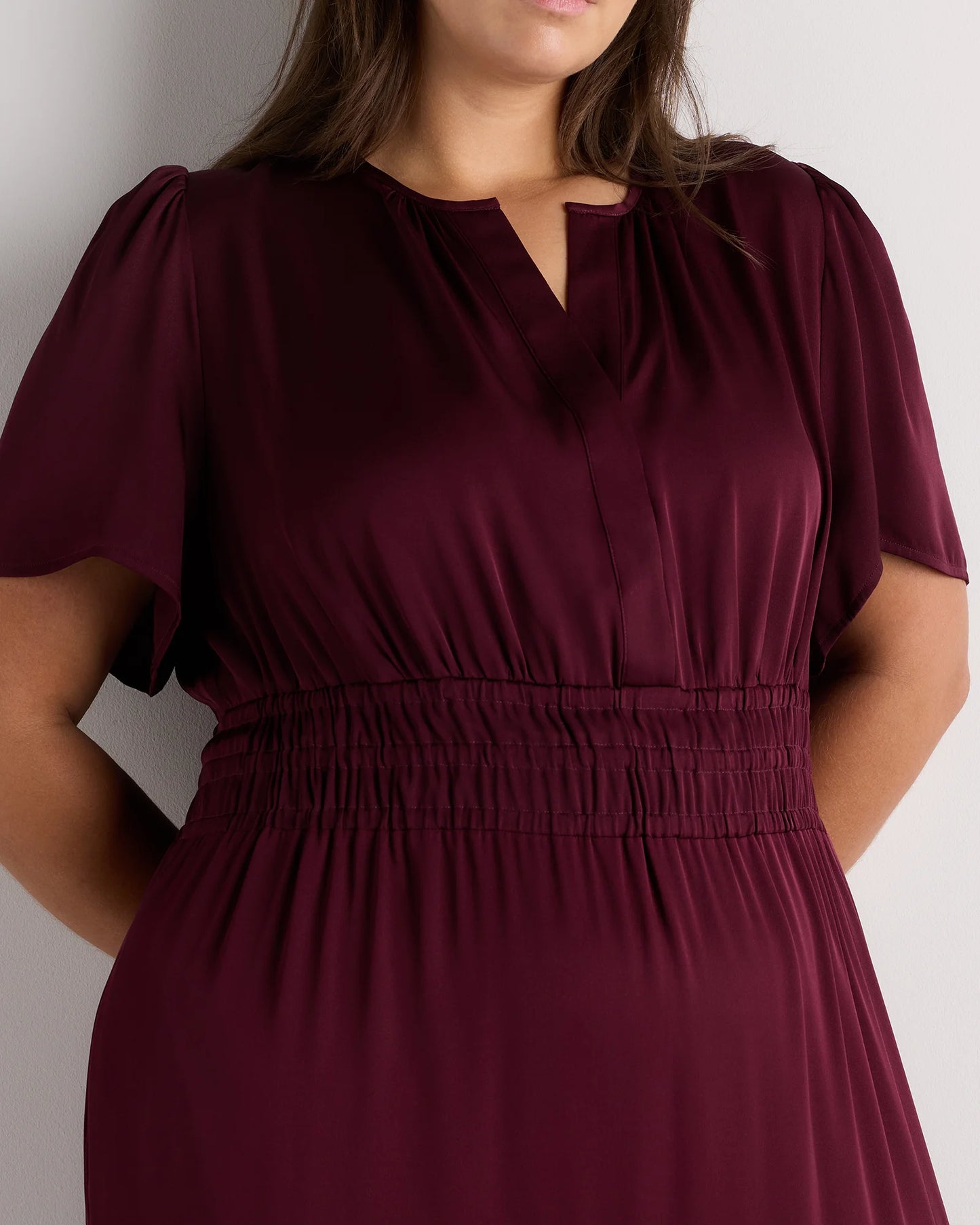 Washable Stretch Silk Tiered Maxi Dress - 1X / Navy