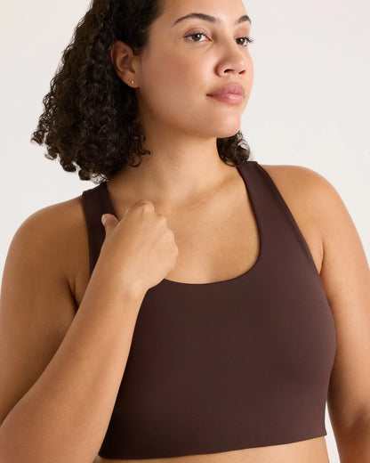 Ultra-Form Scoop Neck Longline Bra - XS / Black Camo
