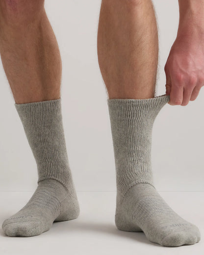 Everyday Cotton Targeted Stretch Crew Socks (4-Pack) - S / White