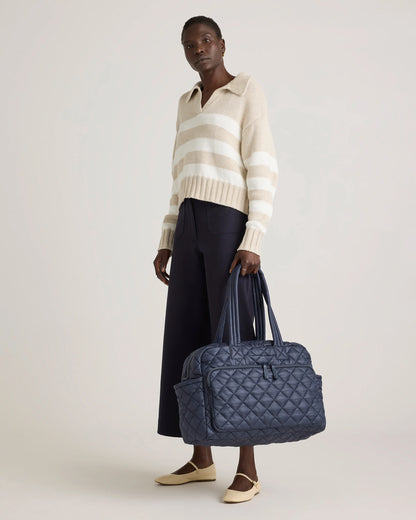 Transit Quilted Duffle Bag - One Size / Taupe Brown