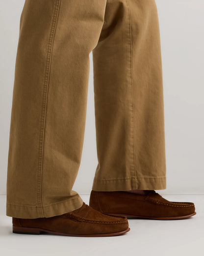 Essential Suede Penny Loafer - 7 / Whiskey