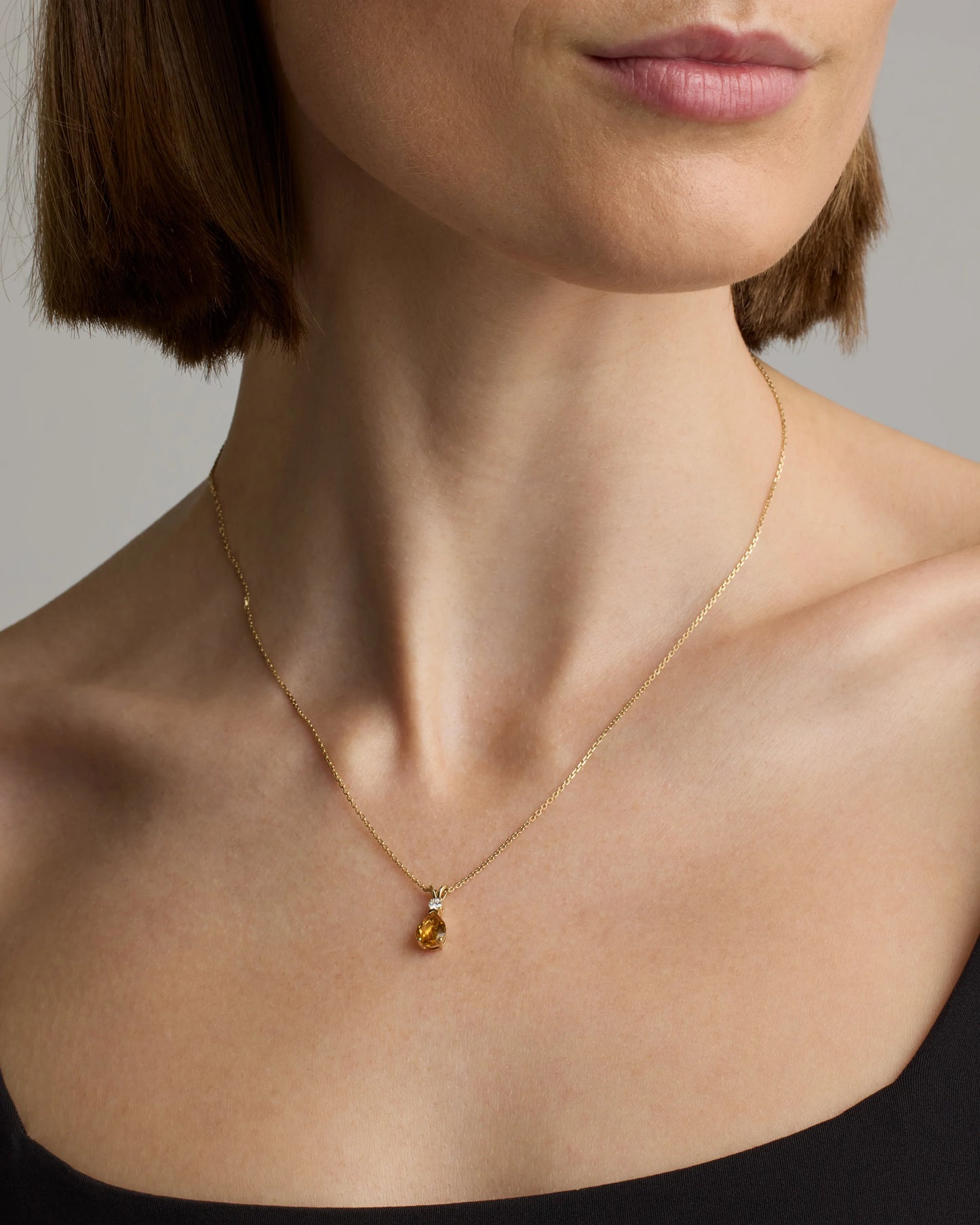 14K Gold Diamond & Semi-Precious Gemstone Drop Necklace - One Size / Yellow Gold