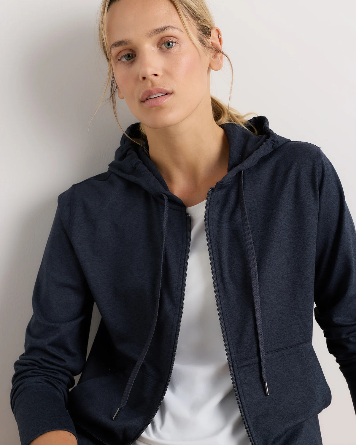 Flowknit Full-Zip Hoodie - XS / Heather Deep Navy