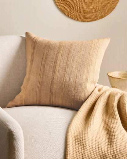 Melange Stripe Pillow Cover - 20x20 / Soft Blush