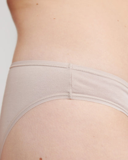 Organic Cotton Bikini (6-pack) - XS / Mink