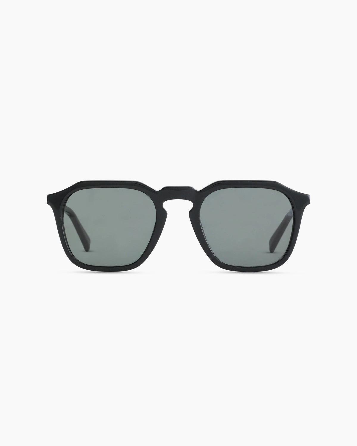 Jude Polarized Acetate Sunglasses - One Size / Black with Green lens