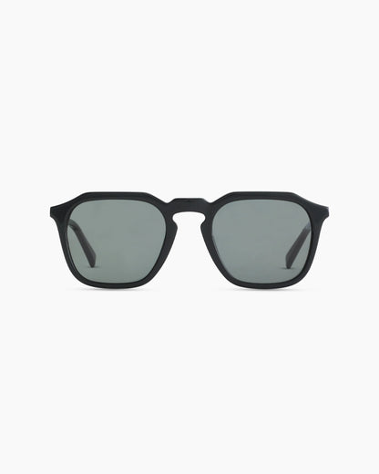 Jude Polarized Acetate Sunglasses - One Size / Black with Green lens