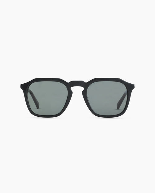 Jude Polarized Acetate Sunglasses - One Size / Black with Green lens
