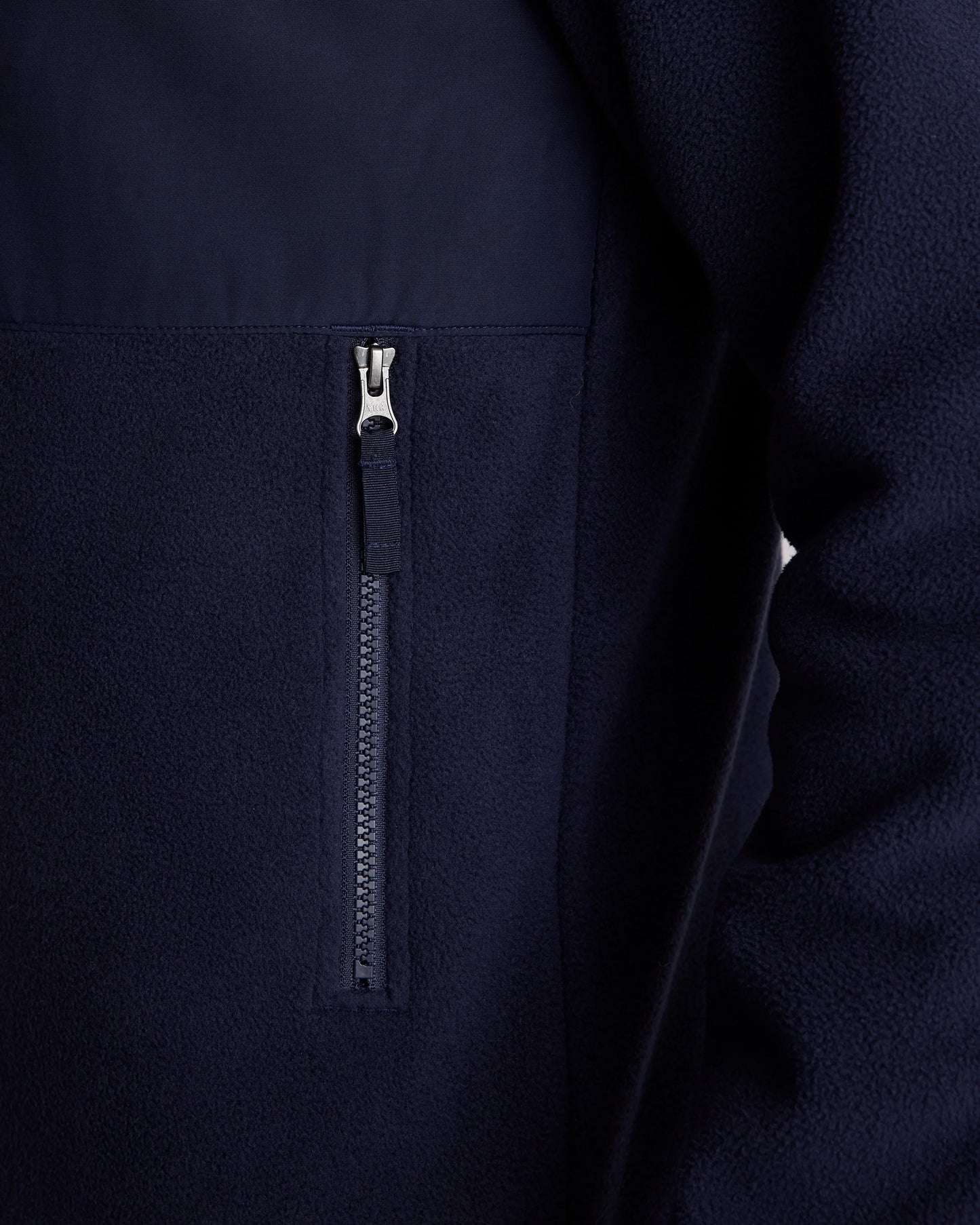 Polar Fleece Full-Zip Jacket - S / Gravel/Bold Black