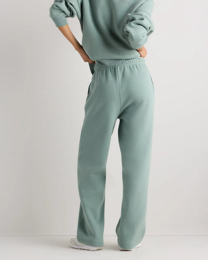 Everyday Fleece Straight Leg Sweatpants - XS / Coastal Sage