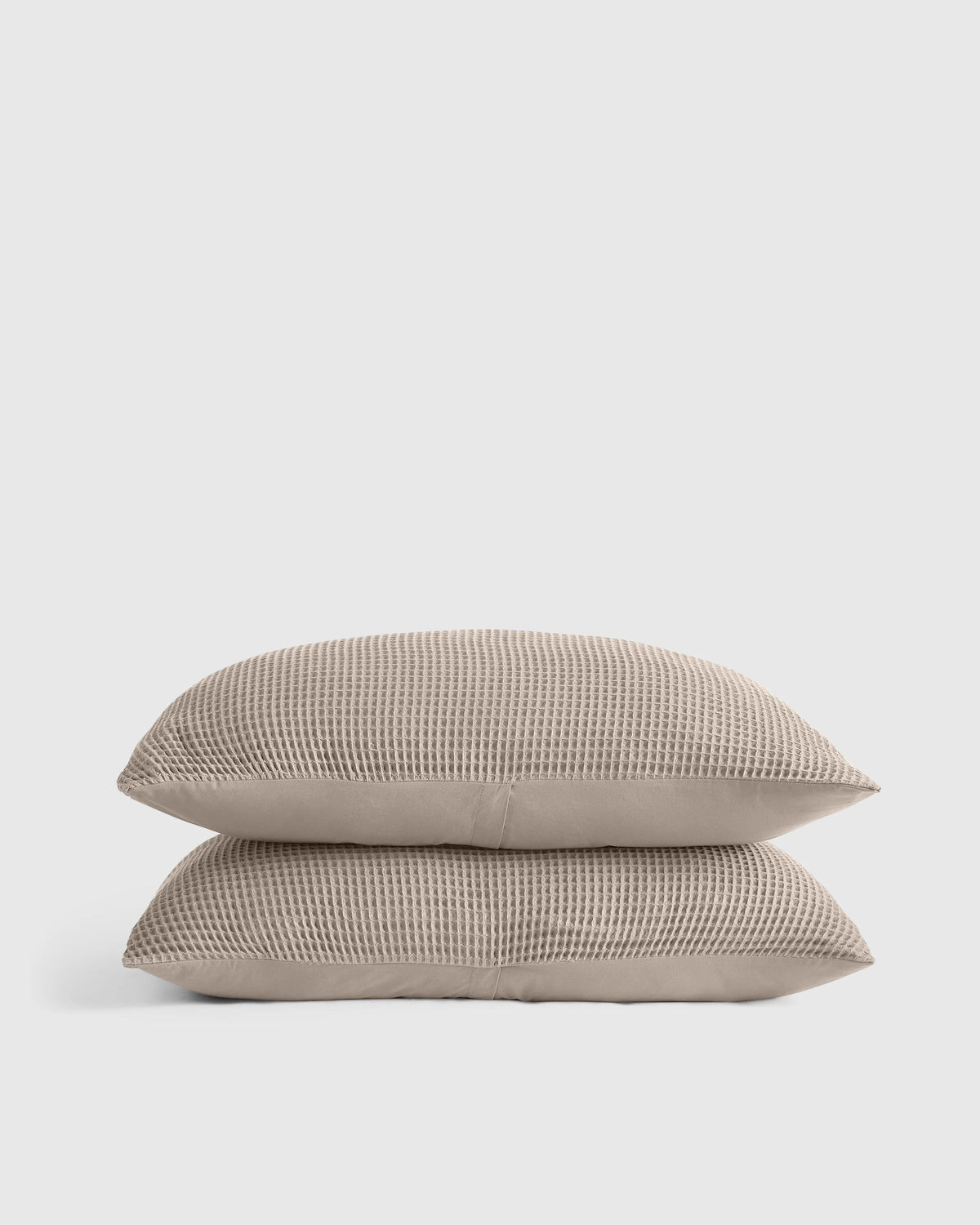 Organic Waffle Sham Set - Standard / White