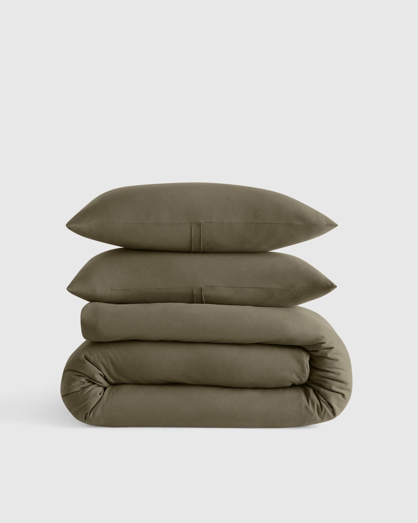 Organic Jersey Duvet Cover Set - Twin / Light Blue