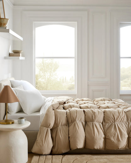 Cotton Pintuck Comforter - Twin / Nightfall