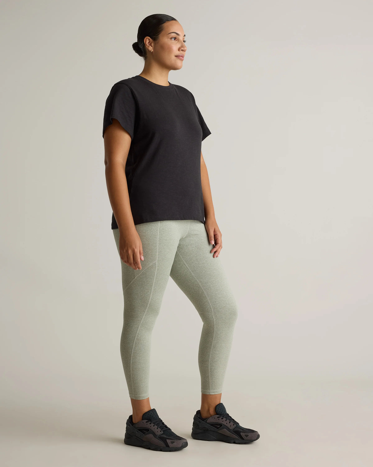 Ultra-Soft High-Rise Pocket Legging - XS / Heather Espresso