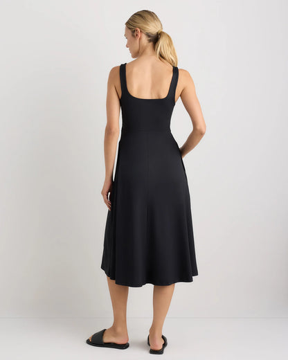 Flowknit Breeze Fit & Flare Dress - XS / Heather Green