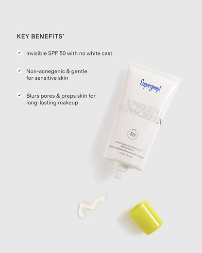 Unseen Sunscreen SPF 50 1.7 oz by Supergoop! - One Size / No Color