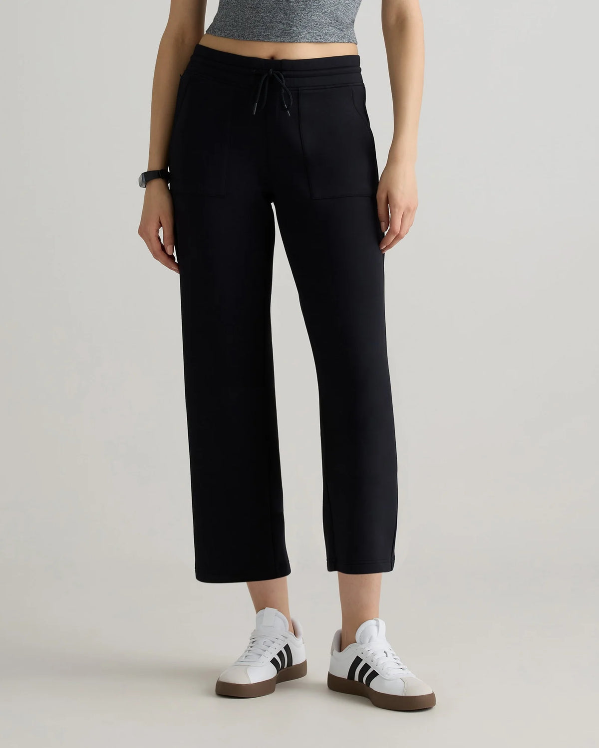 CloudComfort High-Rise Cropped Sweatpants - XS / Pebble Beige