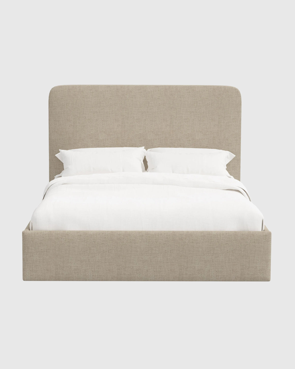 100% Linen Curved Bed - Full / Canvas