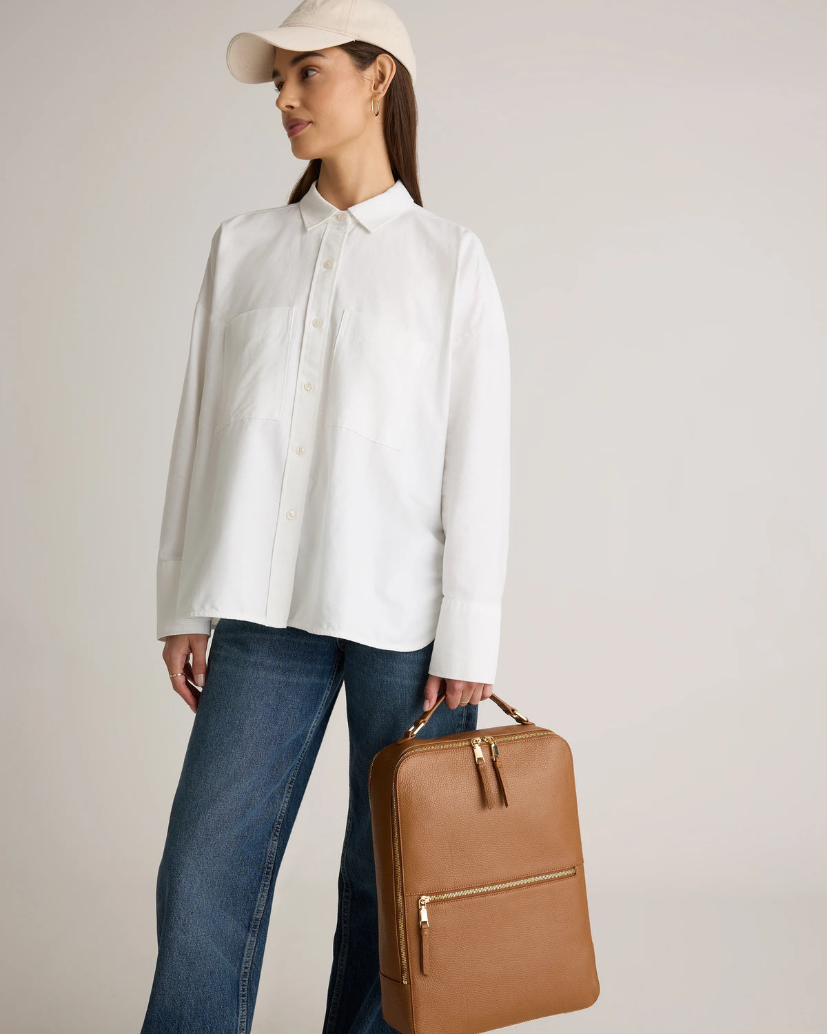 Marlow Laptop Backpack - One Size / Soft Ivory
