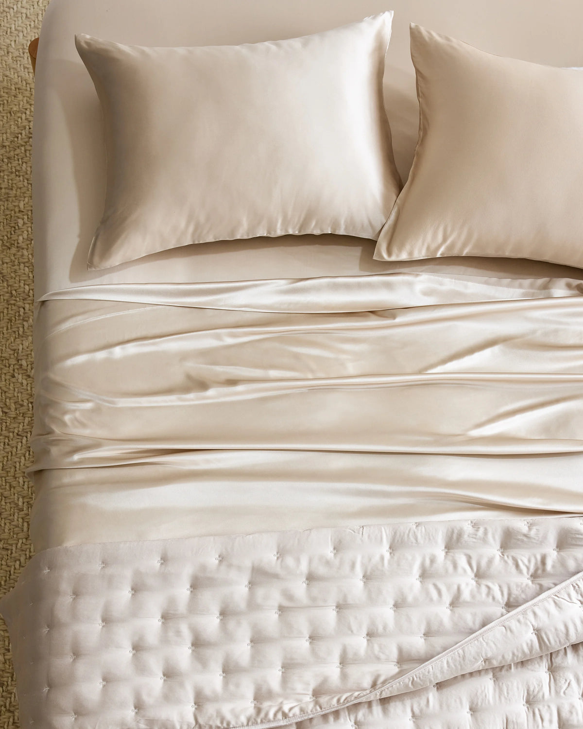 Mulberry Silk Flat Sheet - Queen / Ivory