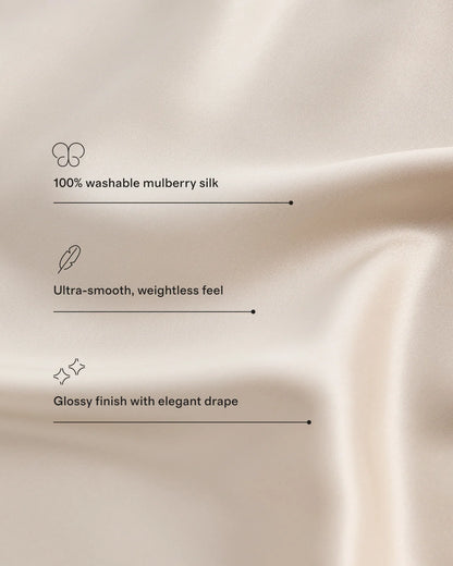 Mulberry Silk Sheet Set - Queen / Ivory