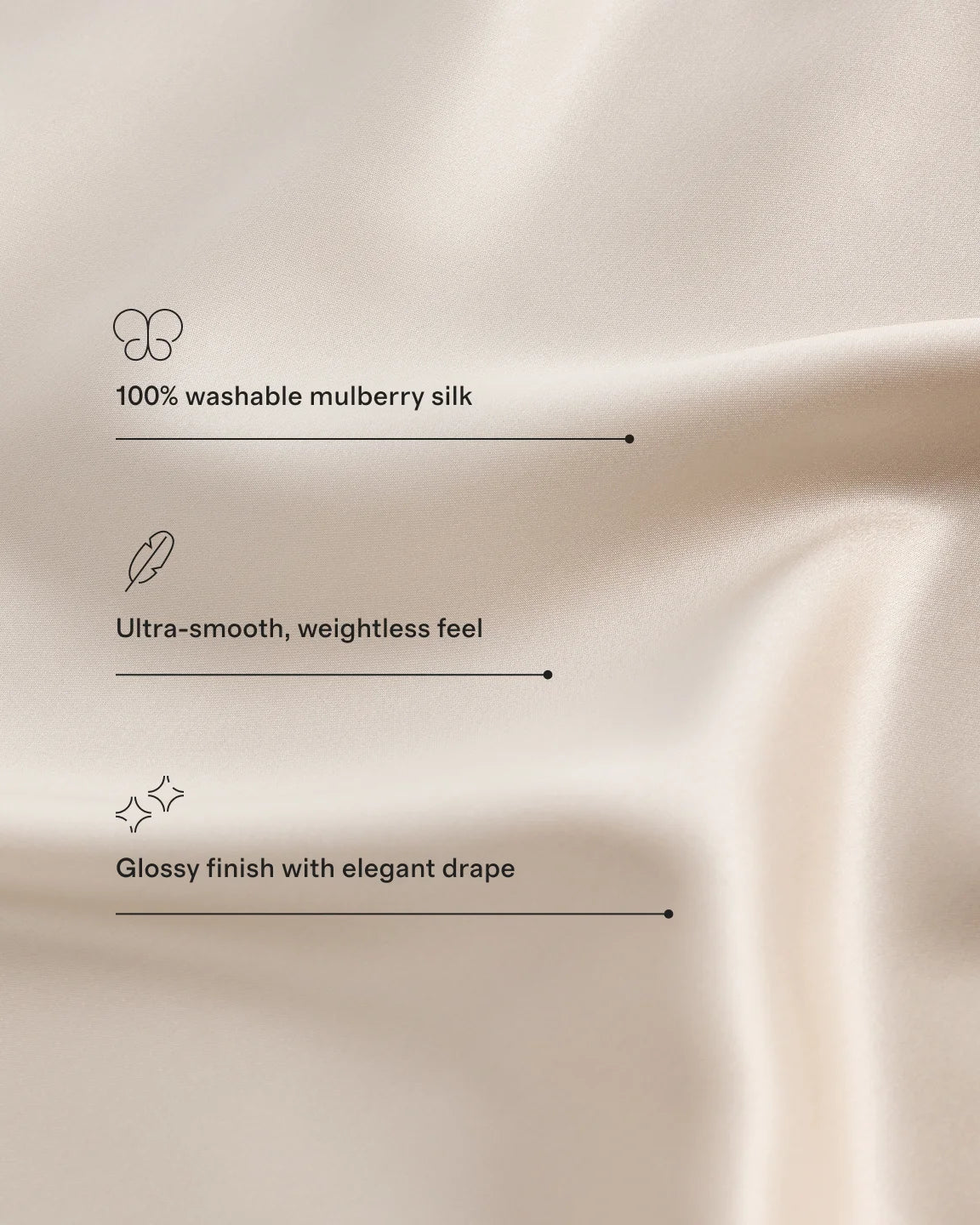 Mulberry Silk Fitted Sheet - Queen / Ivory