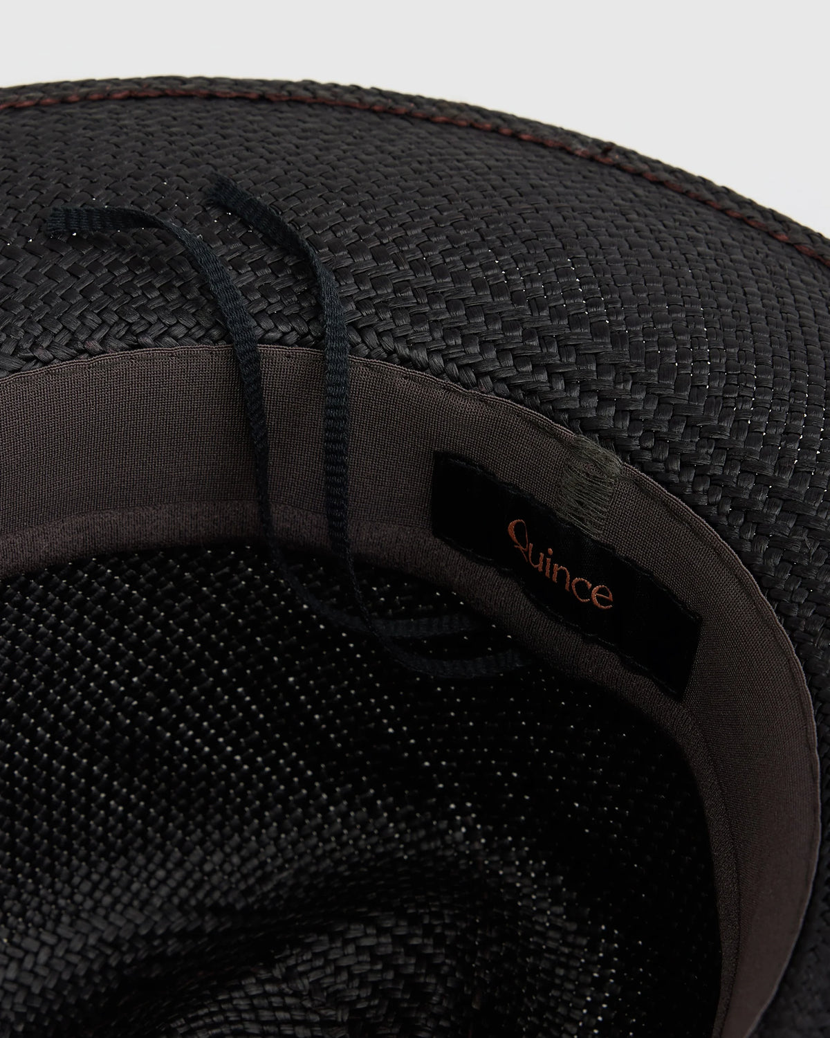 Toquilla Straw Panama Hat - S / Black