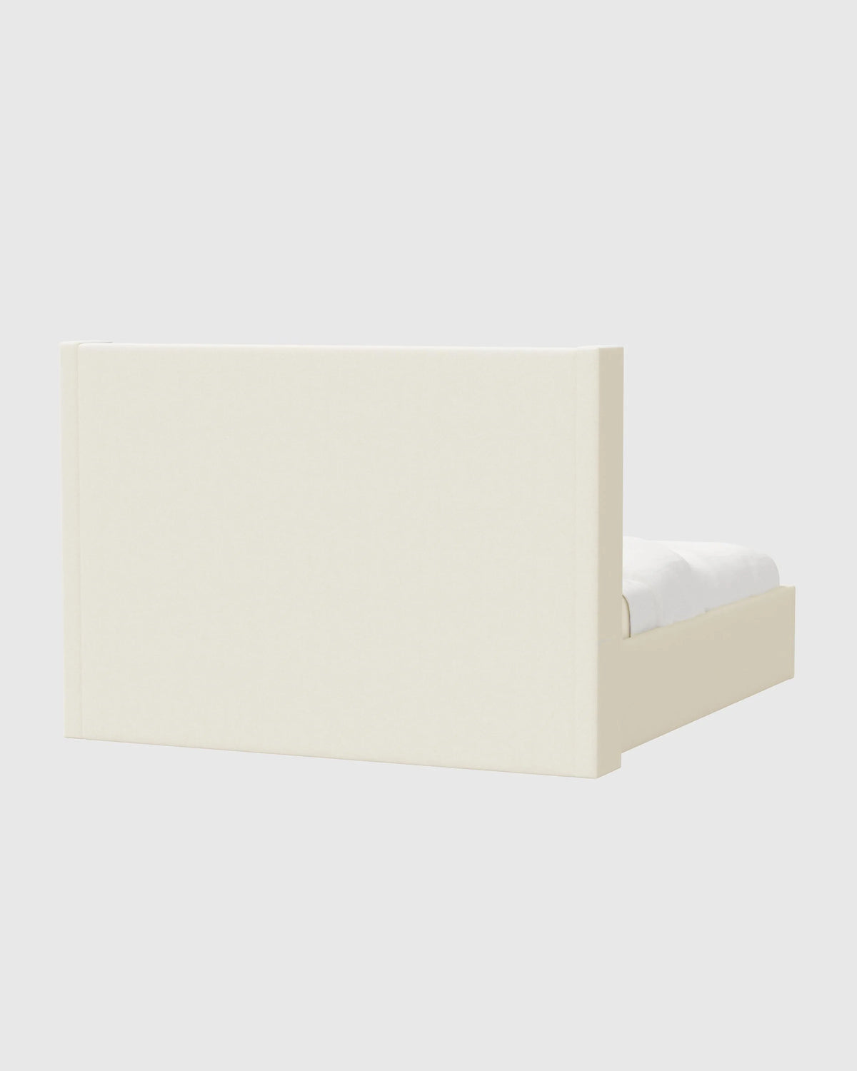 Wingback Bed in Performance Linen Blend - Full / Ivory