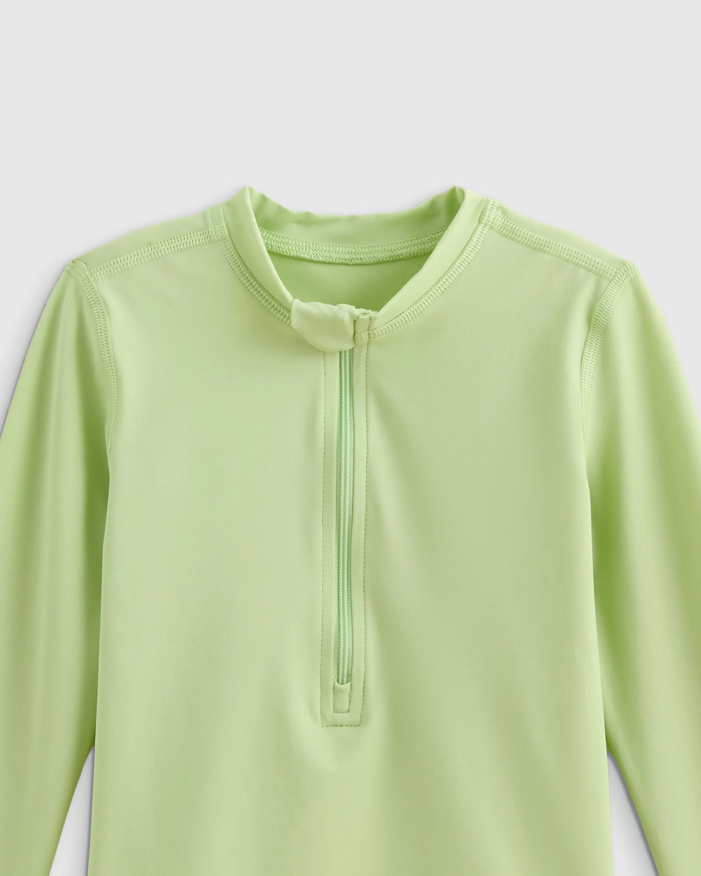 Long Sleeve Zip-Up Rash Guard - 2T / Yellow