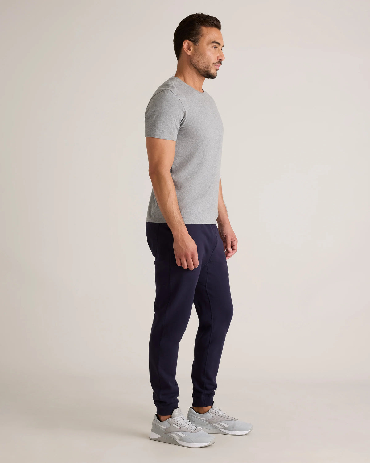 Organic Midweight French Terry Slim Joggers - XS / Light Heather Grey