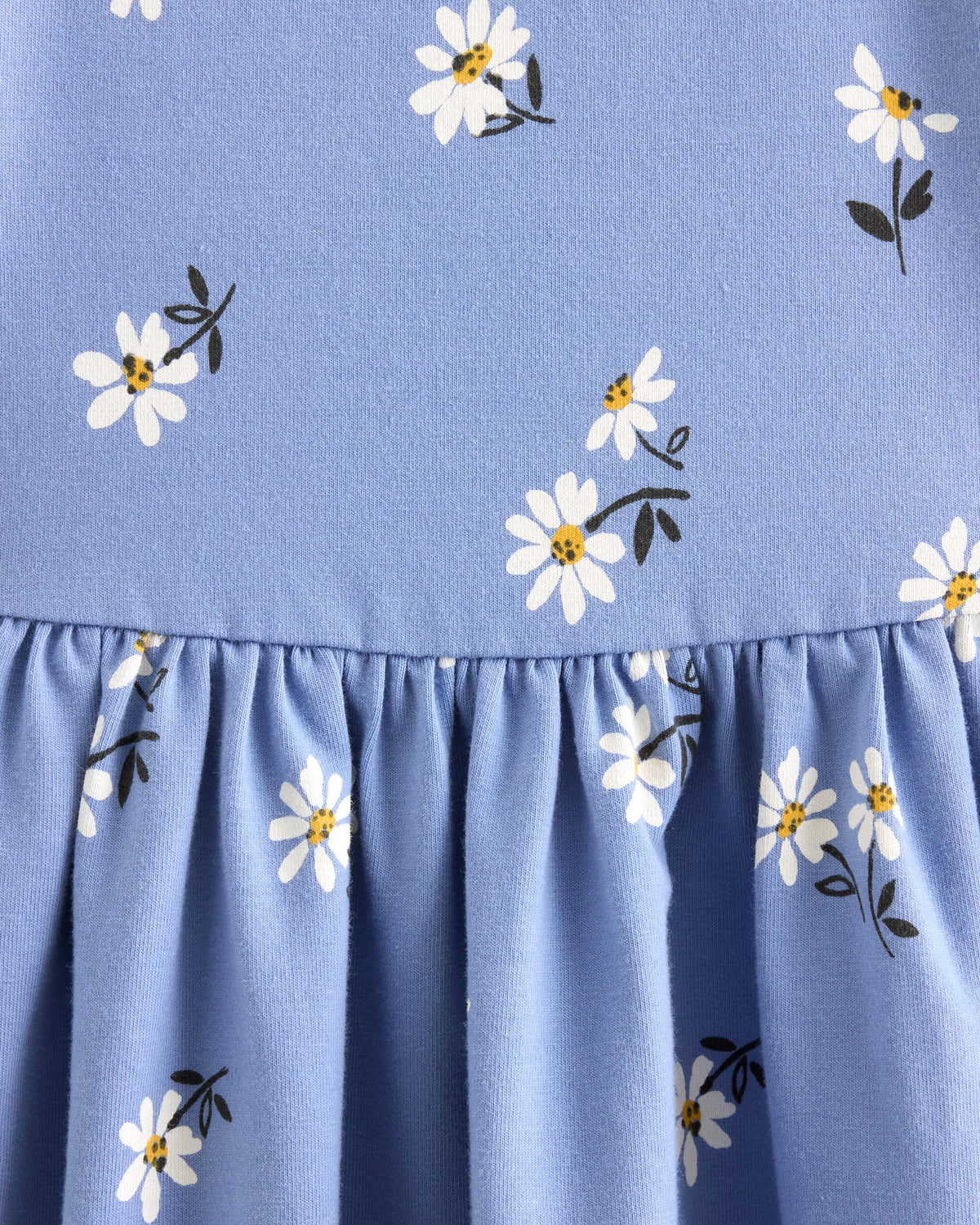 Organic Cotton Fit and Flare Pocket Dress - 12-18M / Cloud Rainbow Stripe