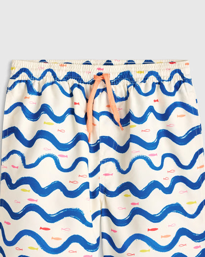 Swim Trunk - 6 / Wavy Fish