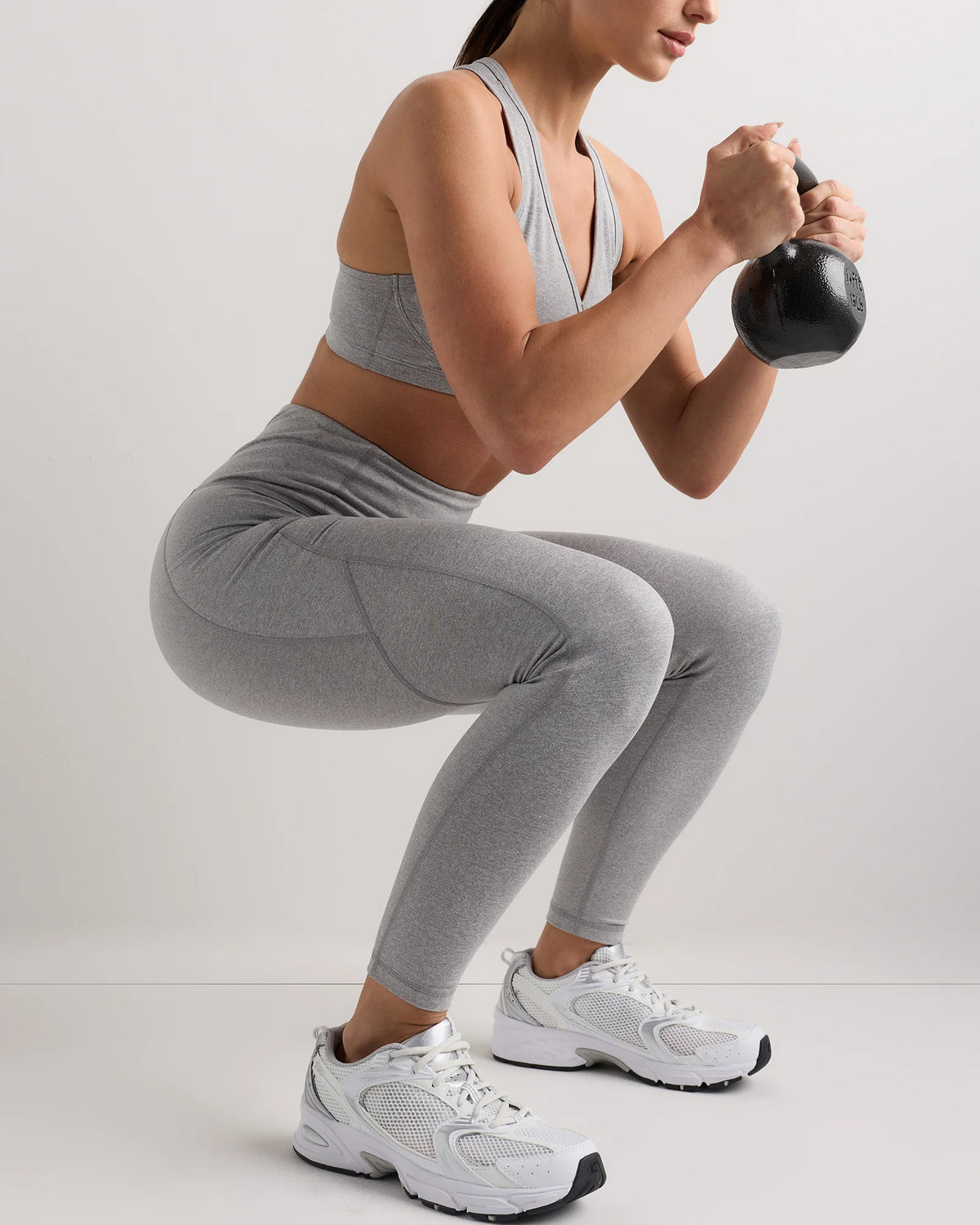 Ultra-Soft High-Rise Pocket Legging - XS / Heather Espresso