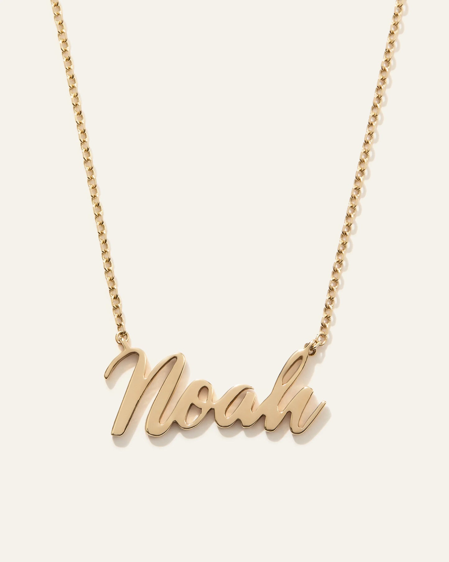 14K Gold Script Name Necklace - One Size / Yellow Gold