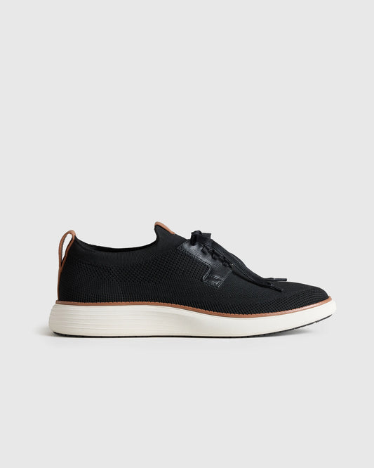 Engineered Knit Derby Sneaker - 7 / Black