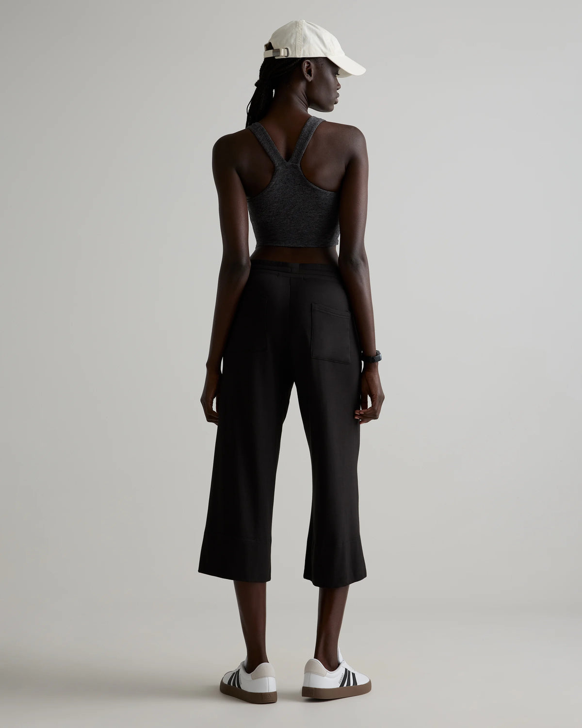 SuperSoft Fleece Cropped Wide Leg Pants - XS / Dried Fig