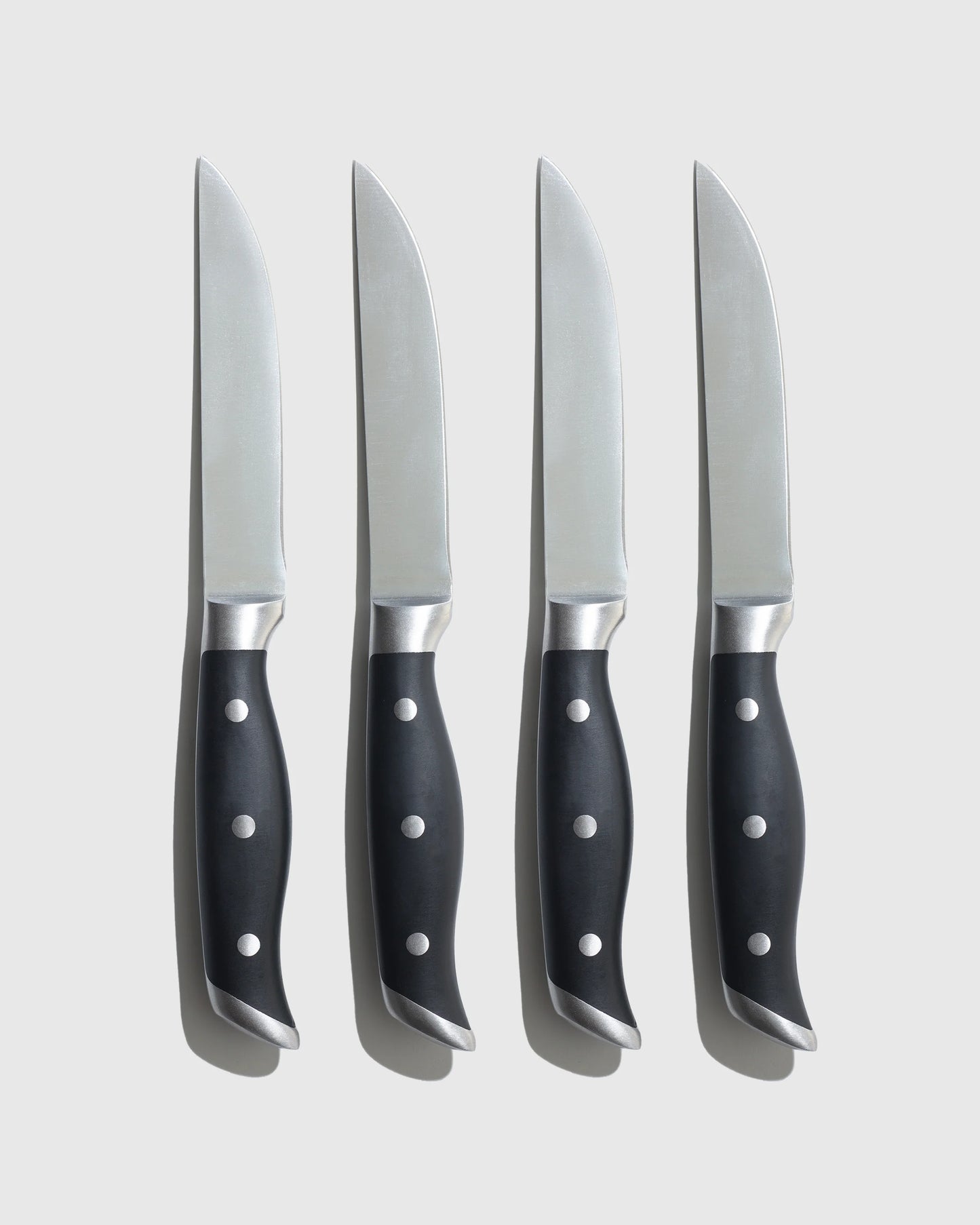 German Stainless Steel Steak Knife Set - One Size / Black