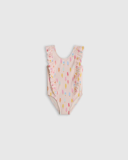Ruffle One Piece Swimsuit - 0-3M / Pineapple