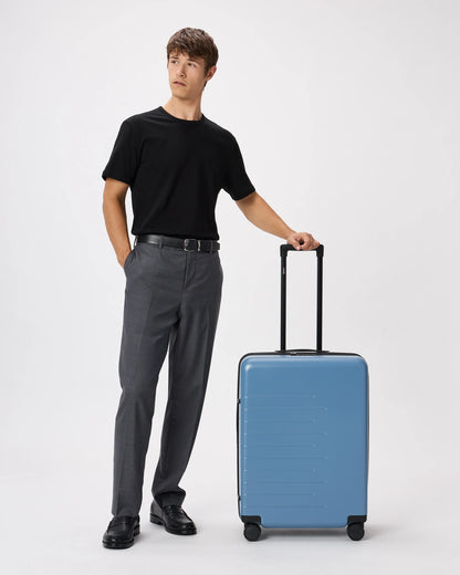 Expandable Medium Check-In Suitcase - One Size / Coastal Cobalt