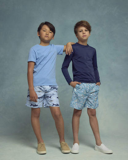Swim Trunk - 6 / Wavy Fish