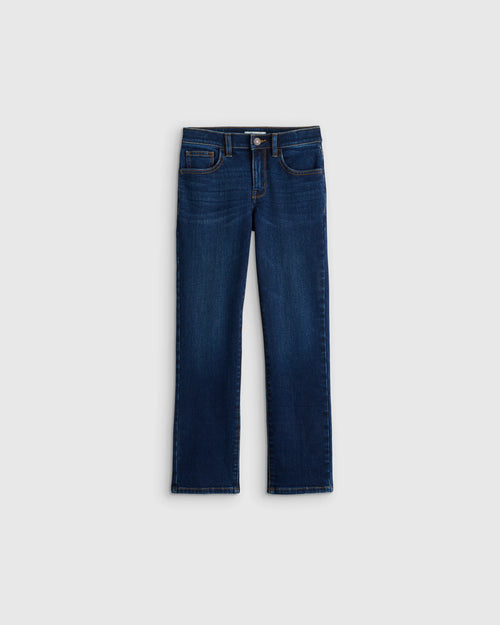 Boys Stretch Straight Jeans - 6 / Dark Wash
