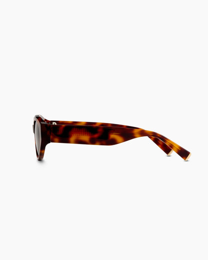 Sicily Polarized Acetate Sunglasses - One Size / Black with Grey lens