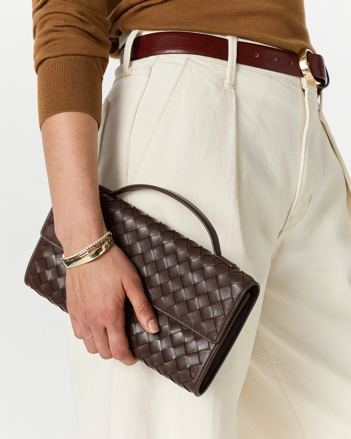 Eloise Handwoven Clutch - One Size / Black
