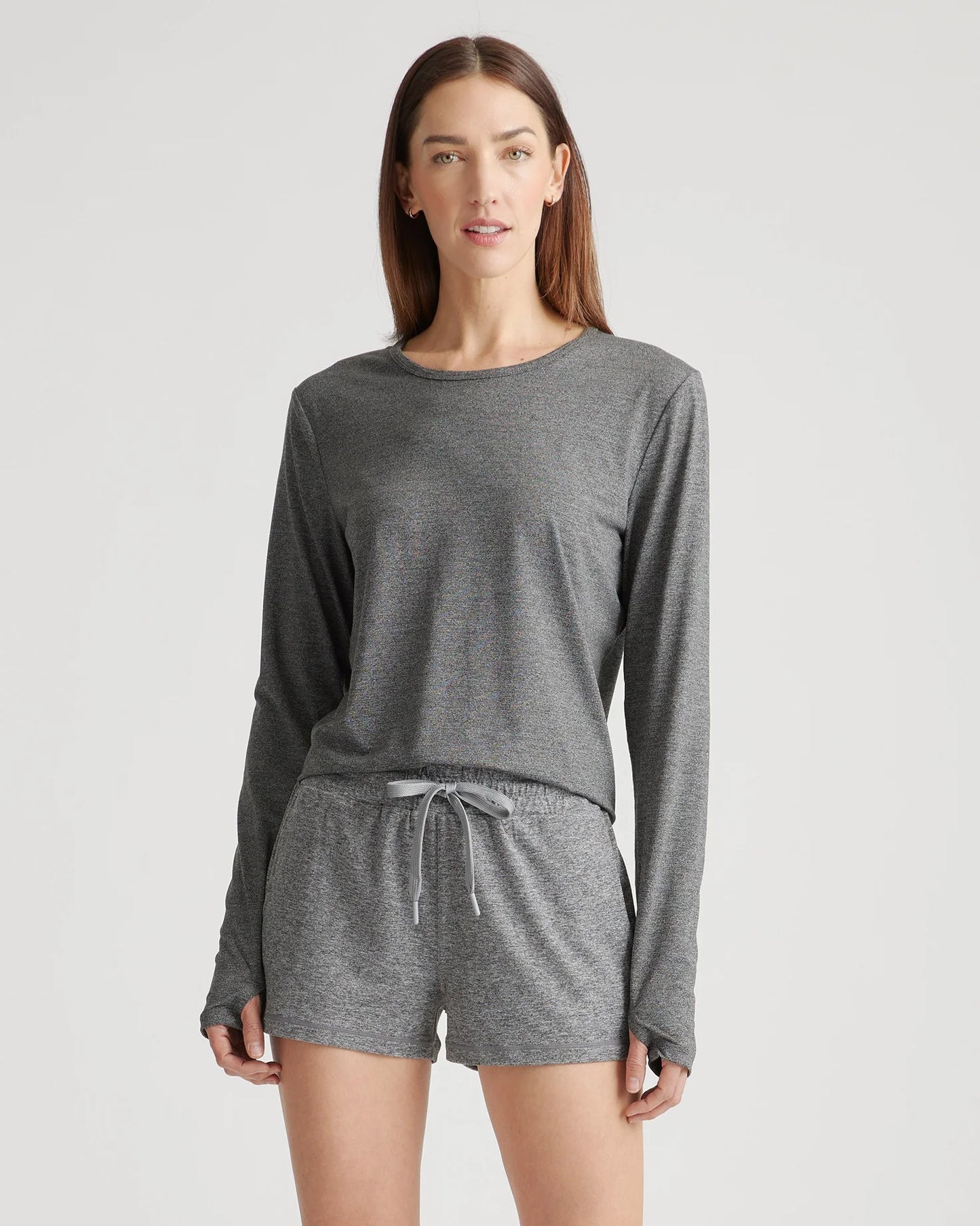 Flowknit Breeze Long Sleeve Top - XS / Heather Deep Navy