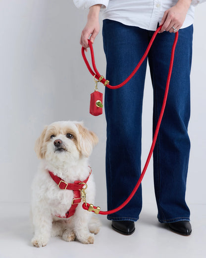 100% Cotton-Wrapped Nylon Dog Harness - XS / Navy