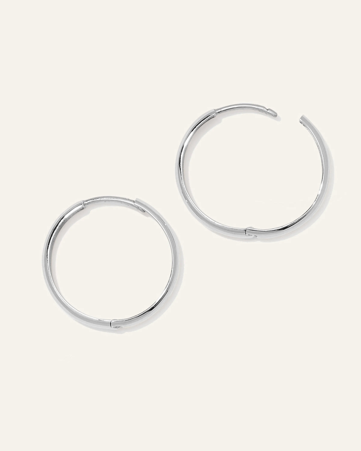 14K Gold Bold Hoops - One Size / Yellow Gold