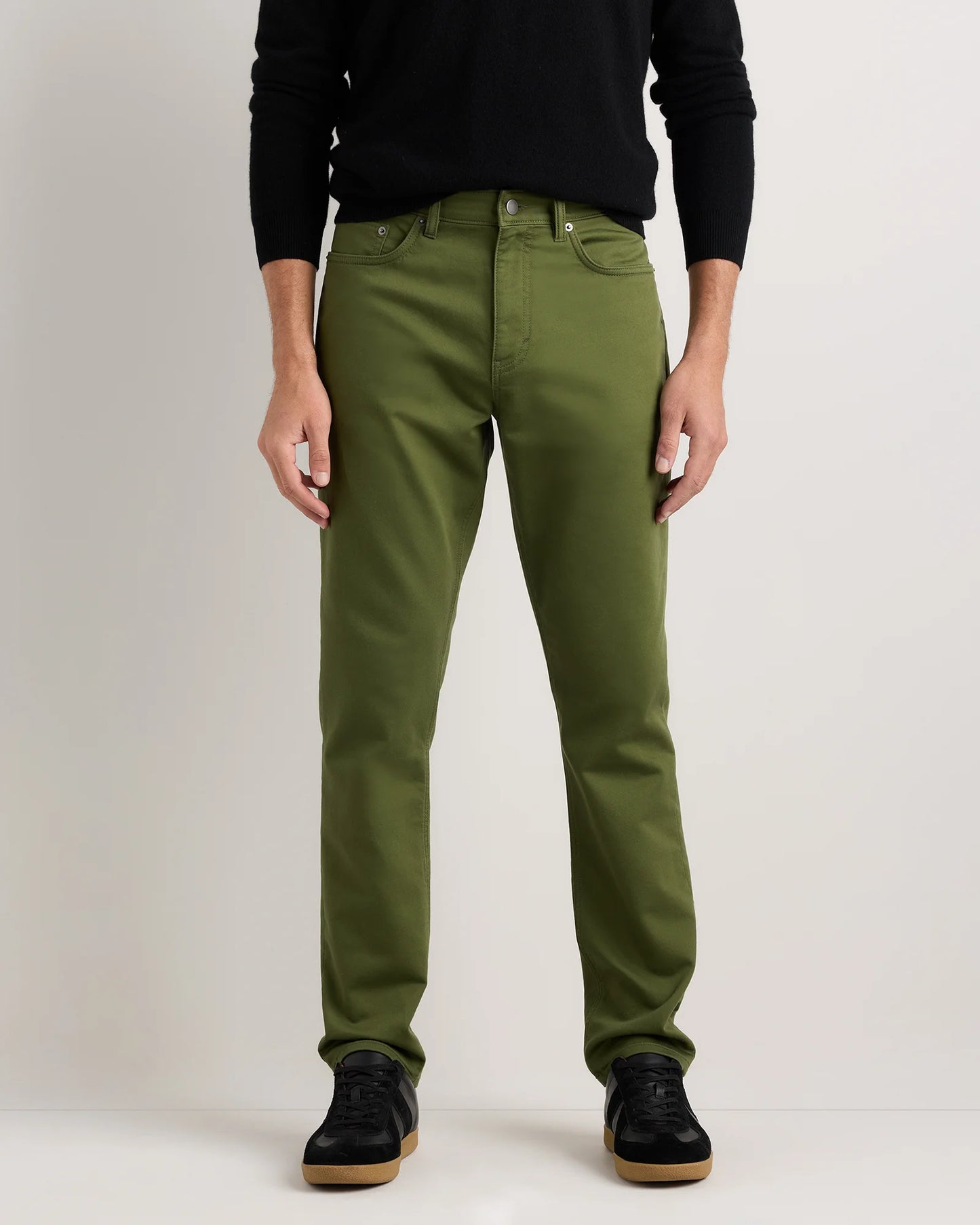 Comfort Stretch Traveler 5-Pocket Pants - Athletic Tapered - 30X30 / Chive